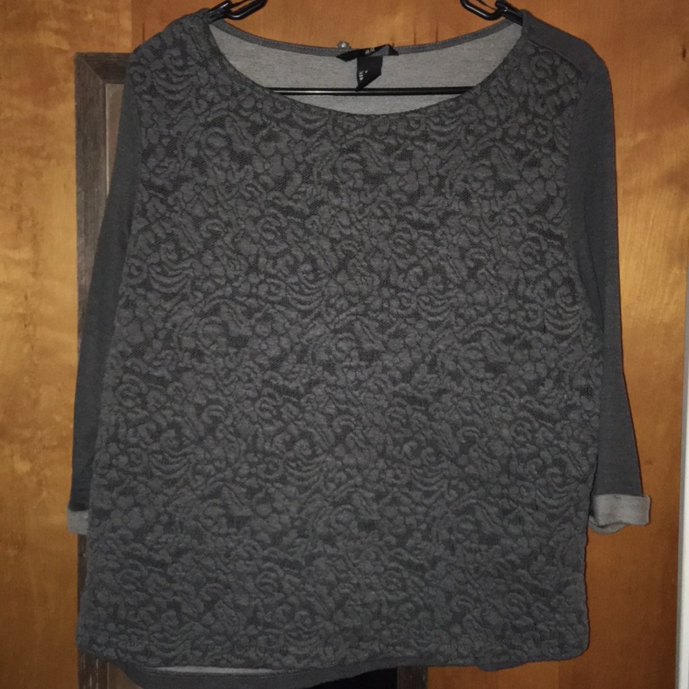 Gray seater with detail